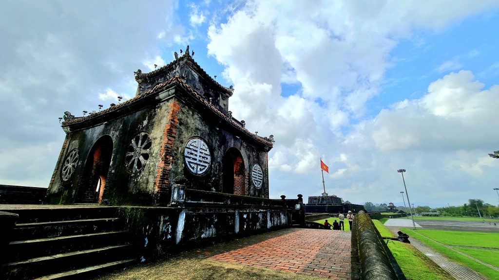 Hue Walking Route on the Wall of Hue Citadel 